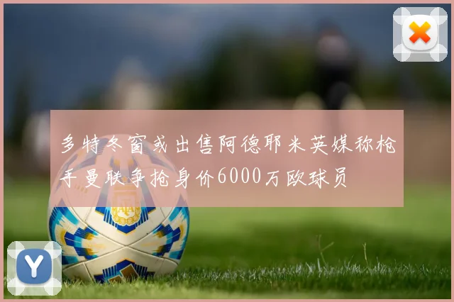多特冬窗或出售阿德耶米英媒称枪手曼联争抢身价6000万欧球员